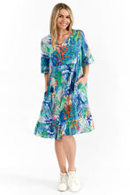 Load image into Gallery viewer, Charli Tassel Tie Dress - Coral Reef