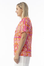 Load image into Gallery viewer, Short Sleeve Top - Montevideo Pink