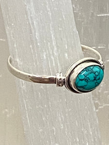 Turquoise Oval Sterling Silver Ring