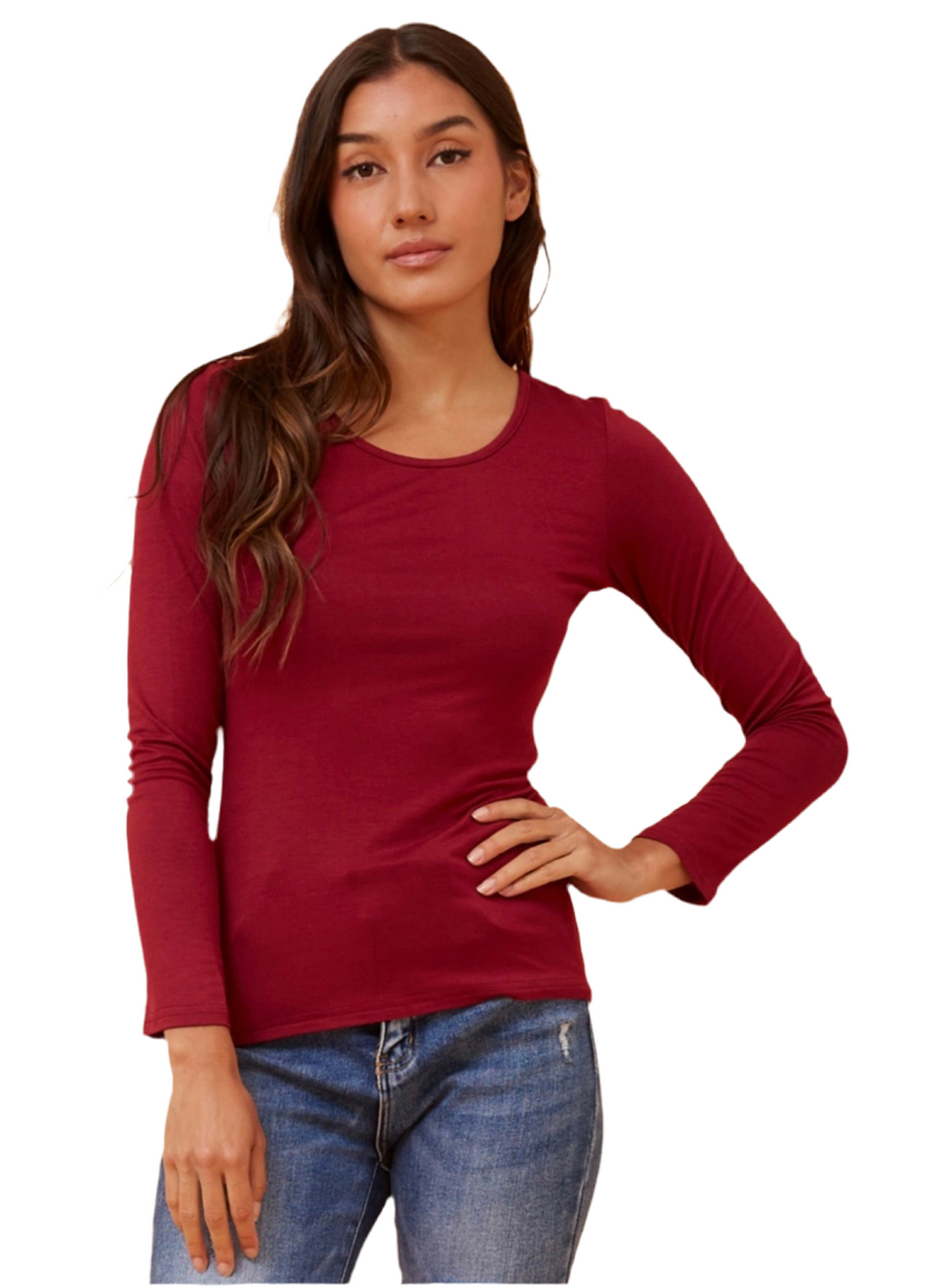 Basic Top - Burgandy