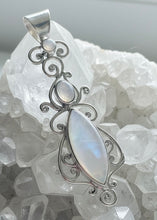 Load image into Gallery viewer, Sterling Silver Elliptical Pendant - Mother Of Pearl