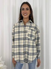 Load image into Gallery viewer, Shacket - Beige/Blue