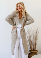 Load image into Gallery viewer, Longline Cardigan - Oatmeal