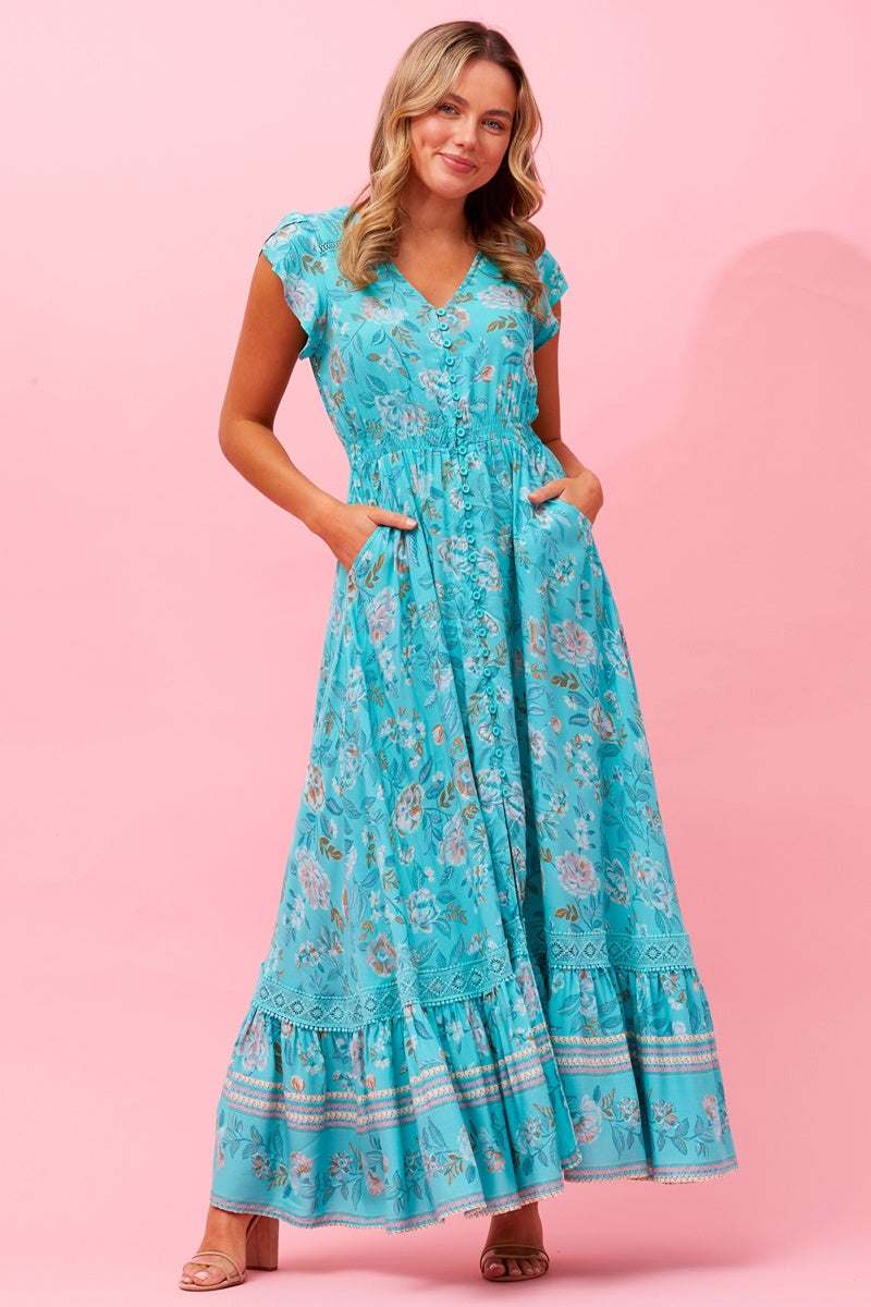 Morocco Floral Maxi Dress