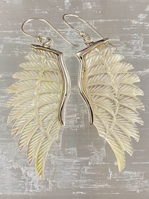 Mother of Pearl Angel Wing Earrings