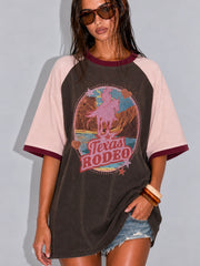 Texas Rodeo Tee - Chocolate
