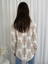 Load image into Gallery viewer, Carla Shirt - Tan Print