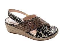 Load image into Gallery viewer, Kylie Wedge Sandals - Leopard