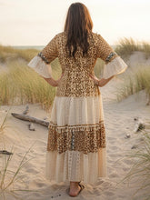 Load image into Gallery viewer, Paisley Embroidered Lace Maxi Dress