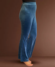 Load image into Gallery viewer, Marshmallow Velour Flare Pants - Blue Teal