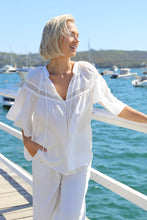 Load image into Gallery viewer, Lily Grace Short Sleeve Top - White