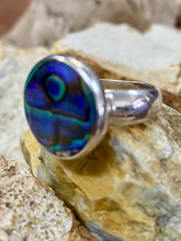 Load image into Gallery viewer, Sterling Silver Ring - Paua Shell