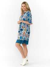 Load image into Gallery viewer, Hannah Boho Tunic - Water Block