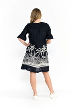 Load image into Gallery viewer, Hannah Boho Tunic - Mono Boarder Navy