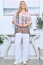 Load image into Gallery viewer, Floral Linen Shirt - Pink