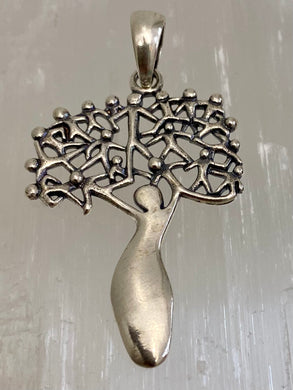 Mother Tree Sterling Silver Pendant