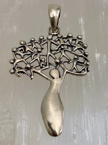 Mother Tree Sterling Silver Pendant