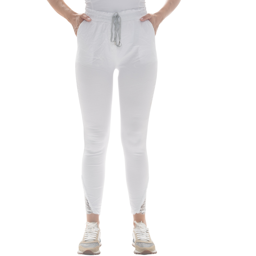 Italian Cotton Pant - White