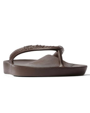 Load image into Gallery viewer, Archies Support Thongs - Chocolate Brown