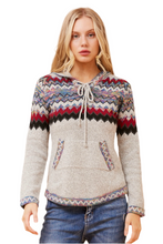 Load image into Gallery viewer, Argen Jacquard Print Knit Jumper - Grey