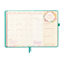Load image into Gallery viewer, 2026 Diary Planner | Turquoise Twist | Year to Ignite Your Light