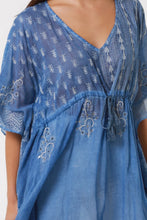 Load image into Gallery viewer, Embroided Kaftan - Blue