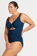 Load image into Gallery viewer, Navy Aria Cezanne D - E Cup Underwire One Piece