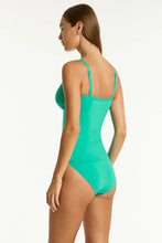 Load image into Gallery viewer, Evergreen Essentials Edit Tie Front DD/E Tankini