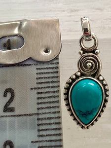 Turquoise Sterling Silver Pendant