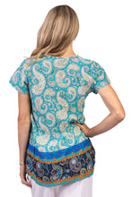 Load image into Gallery viewer, Kayla Cotton Blouse - Paisley