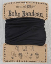 Load image into Gallery viewer, Boho Bandeau - Solid Colour Black
