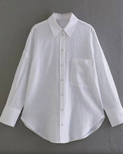 Load image into Gallery viewer, Cotton Casual Shirt - White