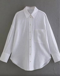 Cotton Casual Shirt - White