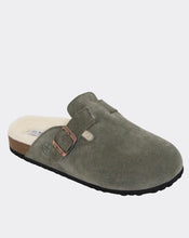 Load image into Gallery viewer, Lego Mule - Vintage Green Suede