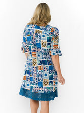 Load image into Gallery viewer, Hannah Boho Tunic - Water Block