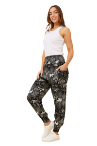 Elephant Print Harem Pants