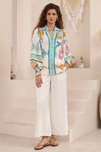 Load image into Gallery viewer, Elara Long Sleeve Blouse - White Floral