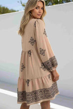 Load image into Gallery viewer, Willow Embroidered Dress - Beige/Black