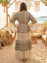 Load image into Gallery viewer, Paisley Embroidered Lace Maxi Dress