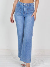 Load image into Gallery viewer, Wide Leg Denim Jeans - Light Denim