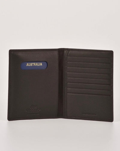 Davey Leather RFID Passport Card Holder