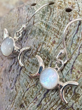 Load image into Gallery viewer, Triple Goddess Drop Earrings - Mother Of Pearl