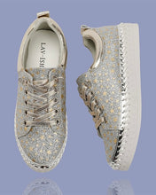 Load image into Gallery viewer, Glittery Twinkle Sneakers -Silver