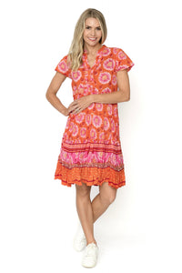 Marta Frill Neck Dress