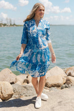 Load image into Gallery viewer, Beth Pleated Dress - MonoSea Blue