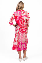 Load image into Gallery viewer, Sofia Shirt Dress - MonoSea Red