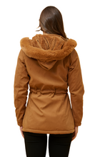 Load image into Gallery viewer, Faux Fur Hooded Jacket