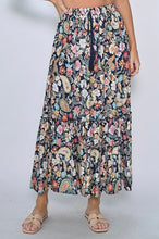 Load image into Gallery viewer, Navy Print Skirt