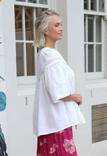 Load image into Gallery viewer, Lily Grace Short Sleeve Top - White
