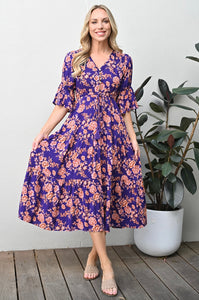 Navy Bohemian Dress